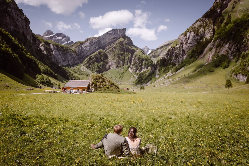 elopement picknick Alpstein