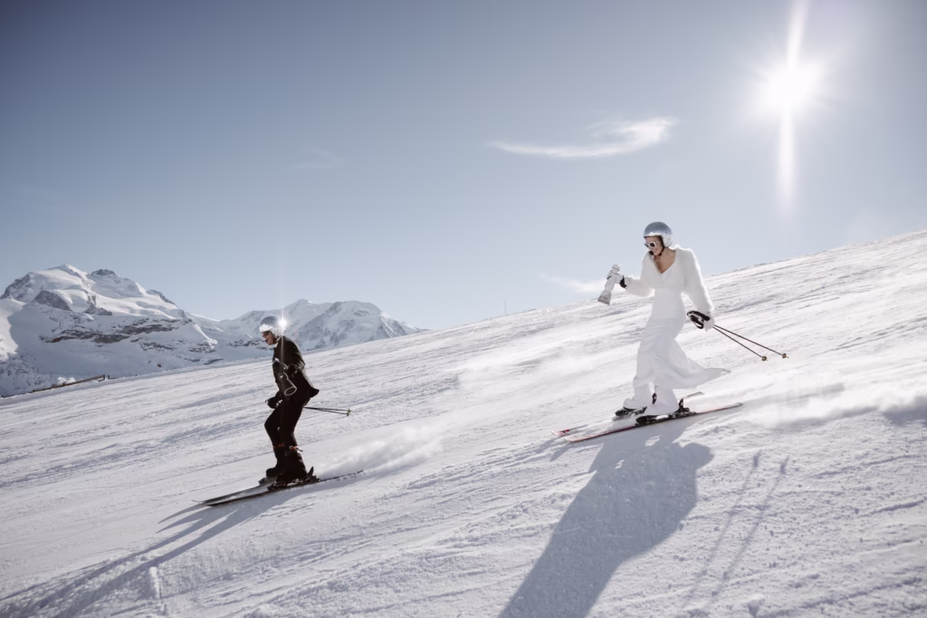 ski wedding photographer